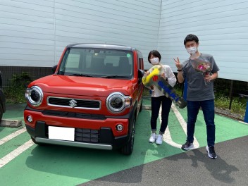 新型ハスラーのご納車ありがとうございましたっ！！